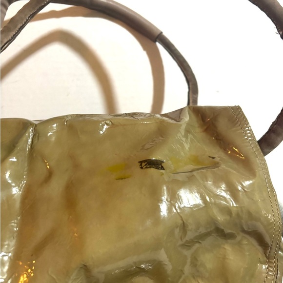 Brunello Cucinelli convertible taupe patent & suede backpack - Picture 4 of 15